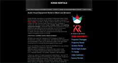 Desktop Screenshot of kings-rental.com