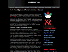 Tablet Screenshot of kings-rental.com